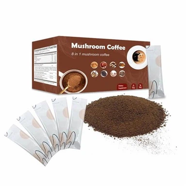 Café em pó de cogumelo